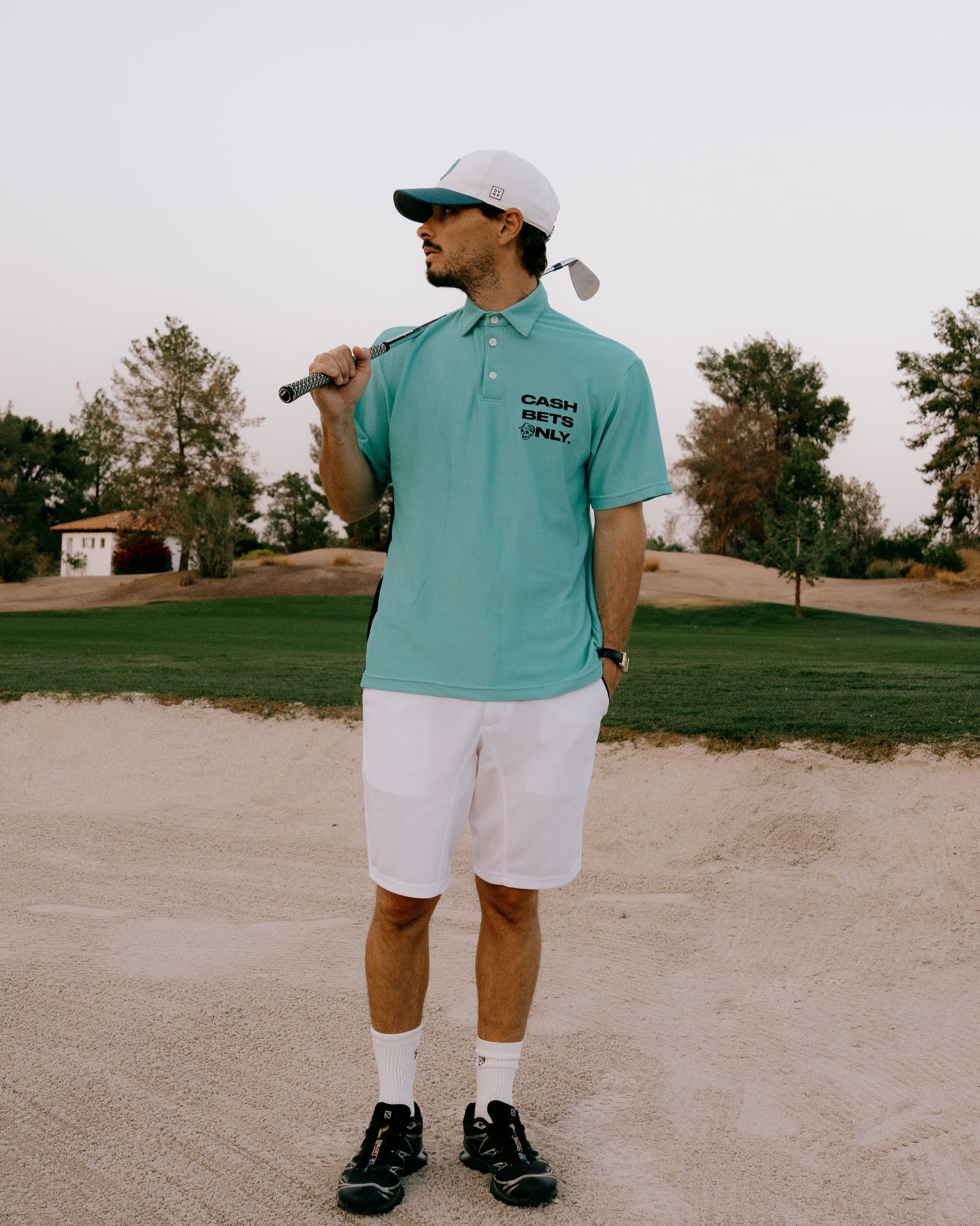 【新色入荷】DVRX D Logo Cap 763474813-WHITE/TURQUOISE
