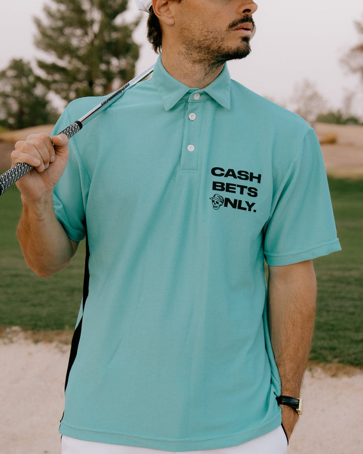 Cash Betsメッシュポロ 763572021-AQUA