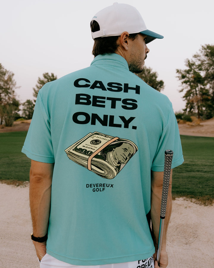 Cash Betsメッシュポロ 763572021-AQUA