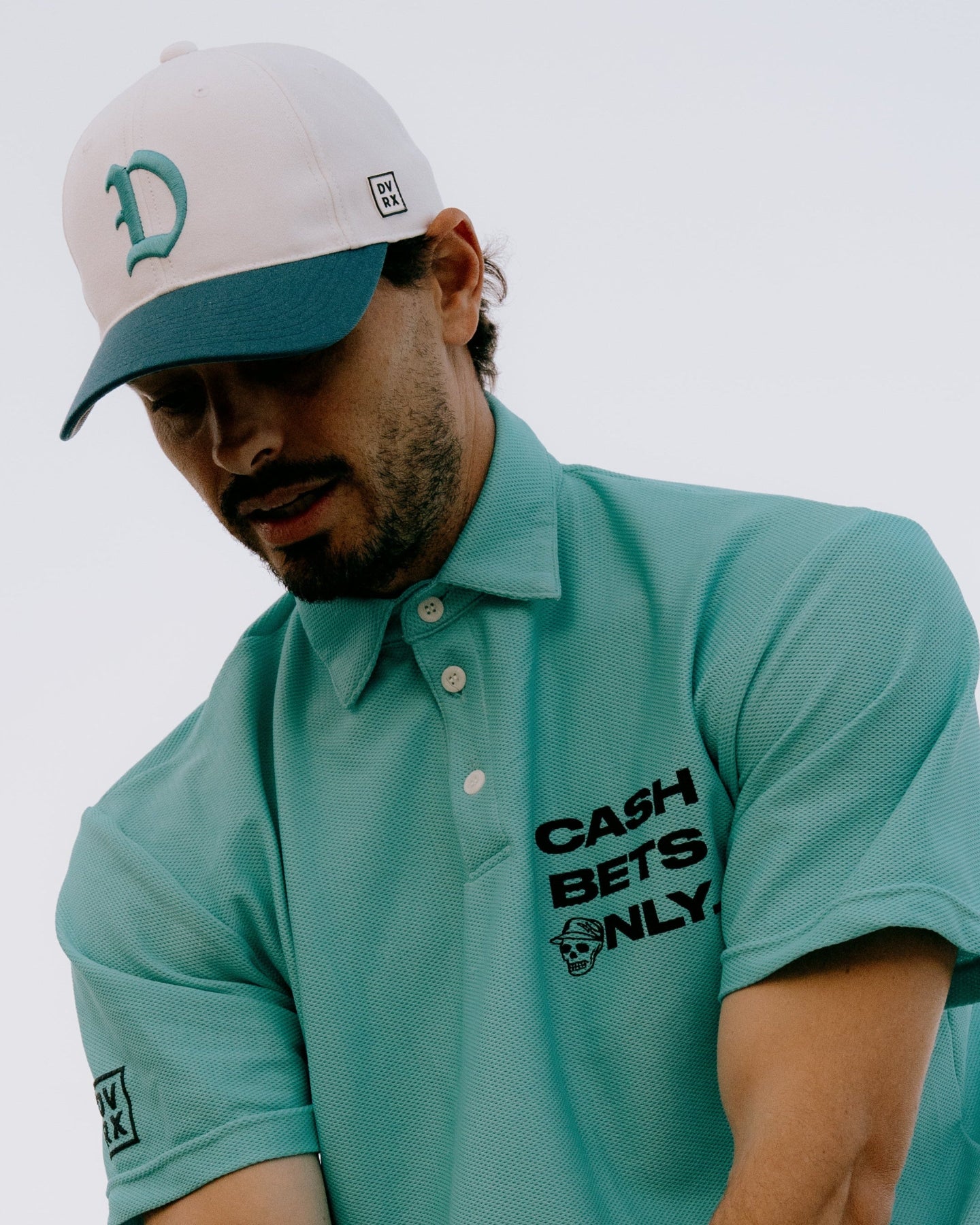 【新色入荷】DVRX D Logo Cap 763474813-WHITE/TURQUOISE