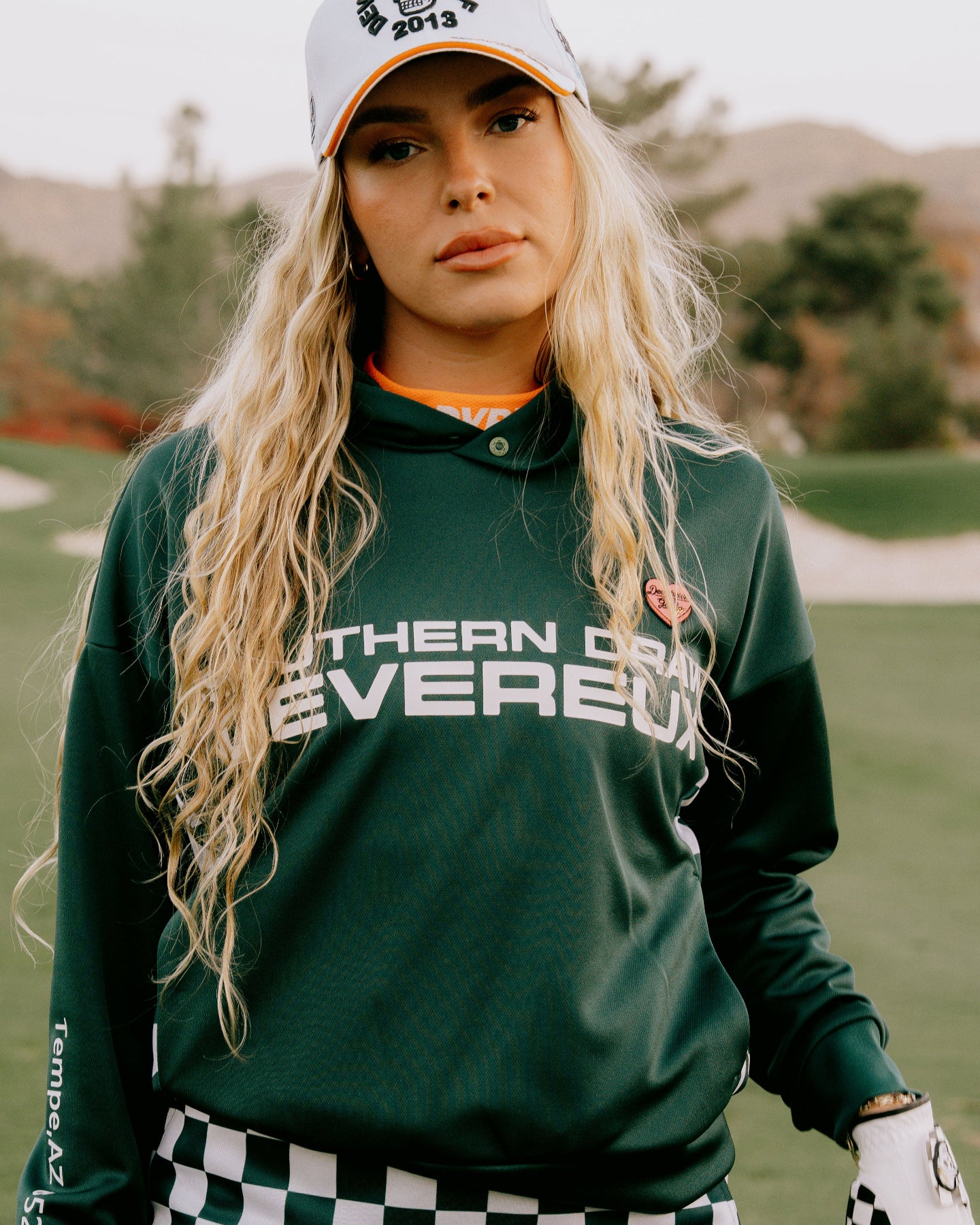 WOMEN The Major チェッカーフーディー 763572077-GREEN