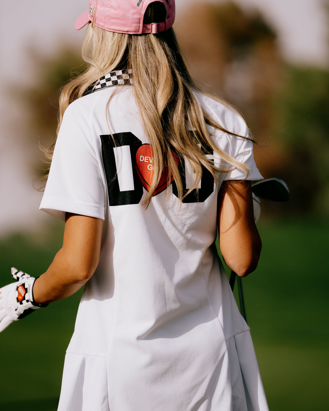 WOMEN Icon Checker Ribポロワンピース 763572570 WHITE