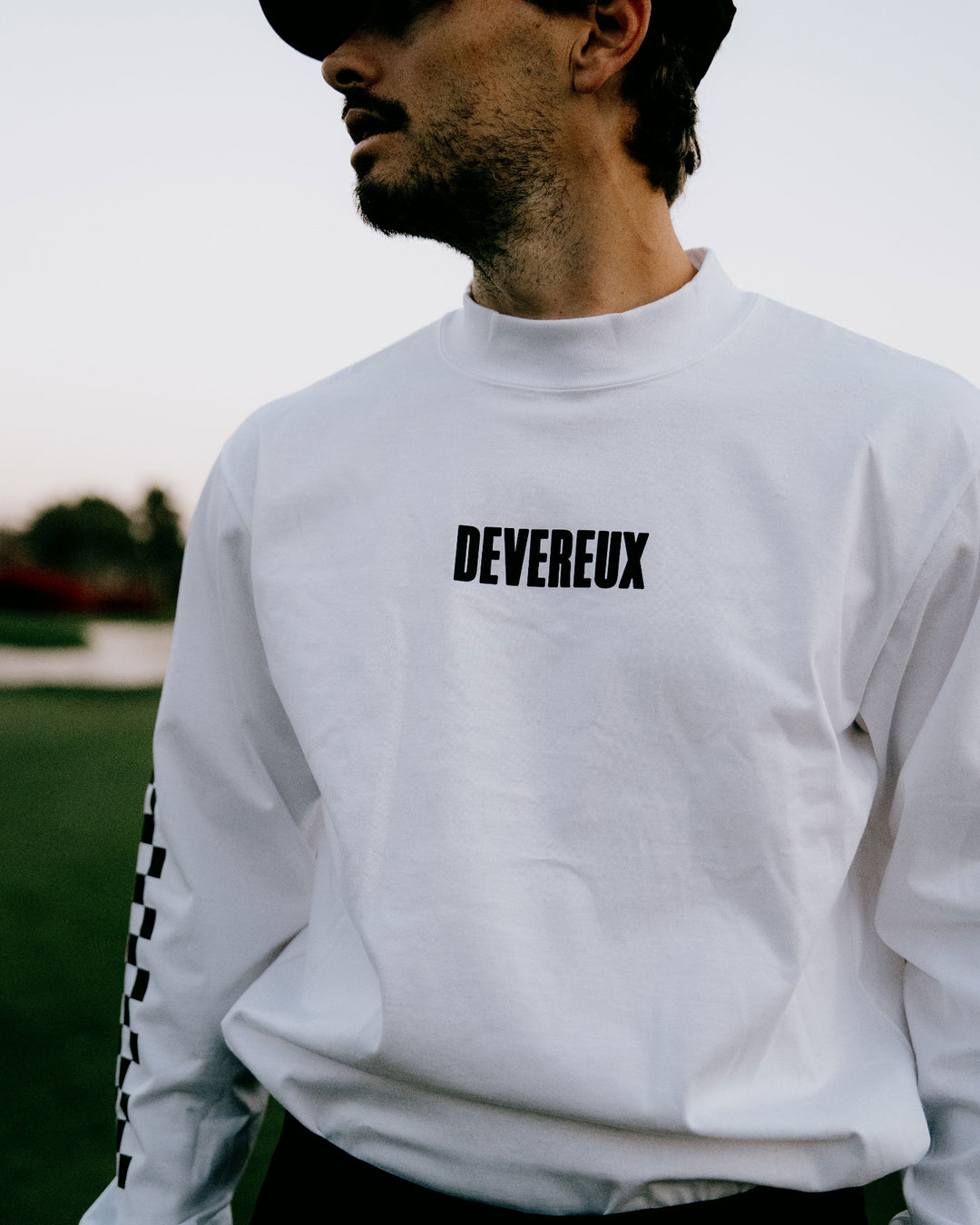 Logo Assorted ロングスリーブ モックネックTシャツ 763572022-WHITE