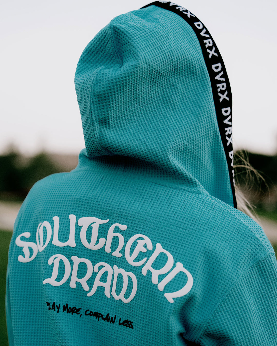 WOMEN Southern DrawワッフルFull Zipロゴテープフーディー 763572178-AQUA