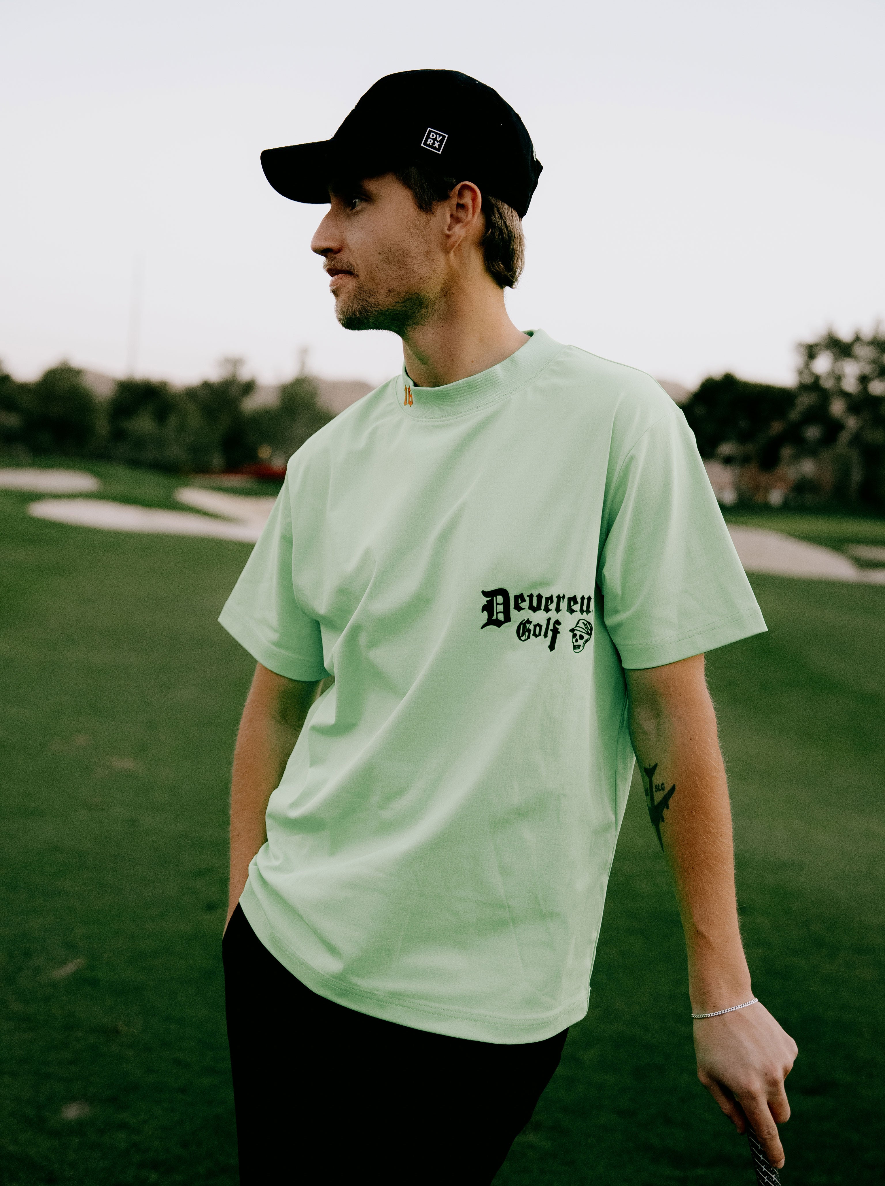 Cactus Run ClubモックネックTシャツ 763572026-GREEN