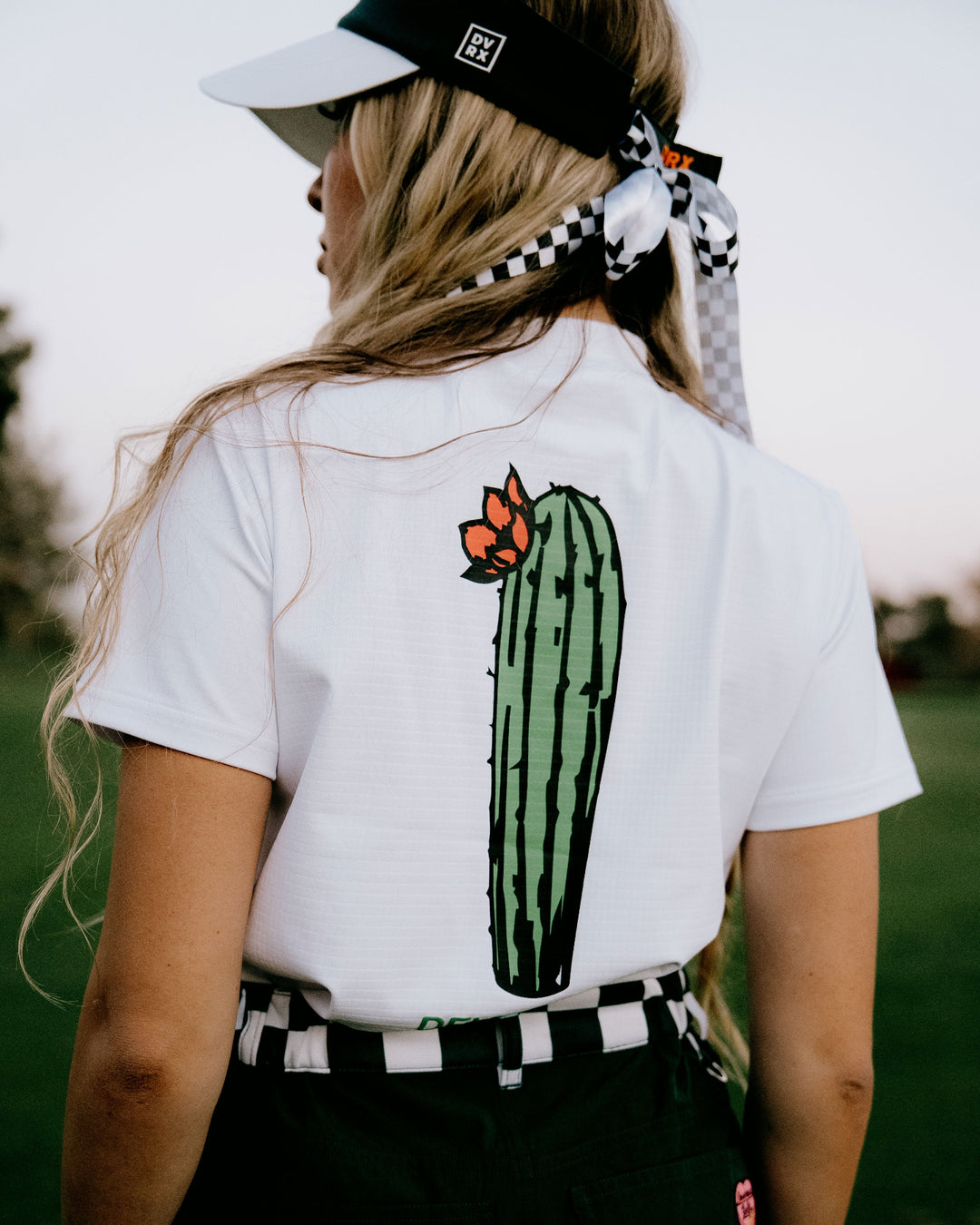 WOMEN Cactus Run ClubモックネックTシャツ 763572091-WHITE