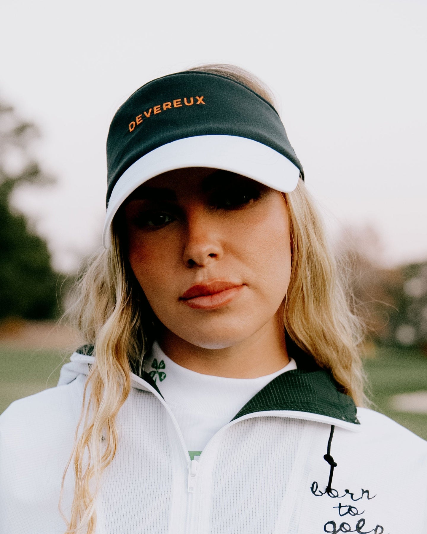 WOMEN Dot Air Basic Checker Ribbon Visor 763572806-GREEN