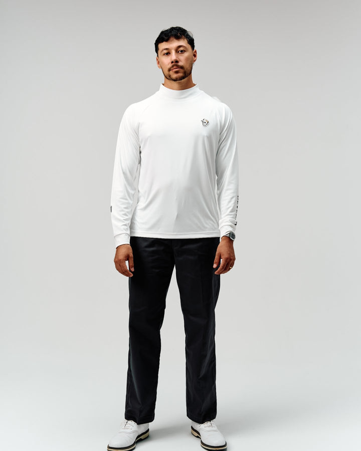 DVG STANDARD LS MOCK TEE 075764003-WHITE