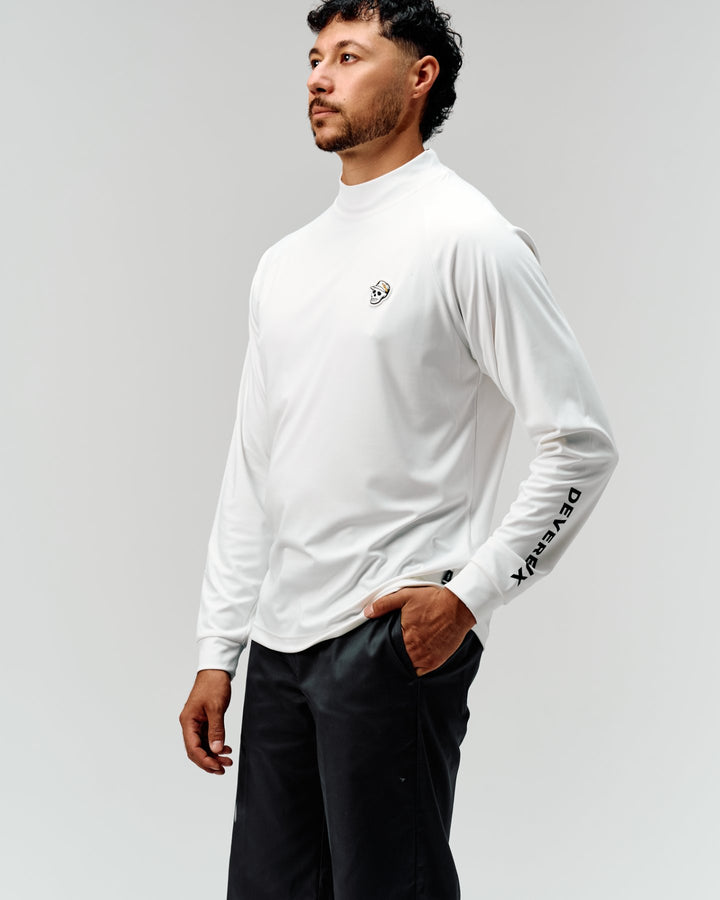 DVG STANDARD LS MOCK TEE 075764003-WHITE