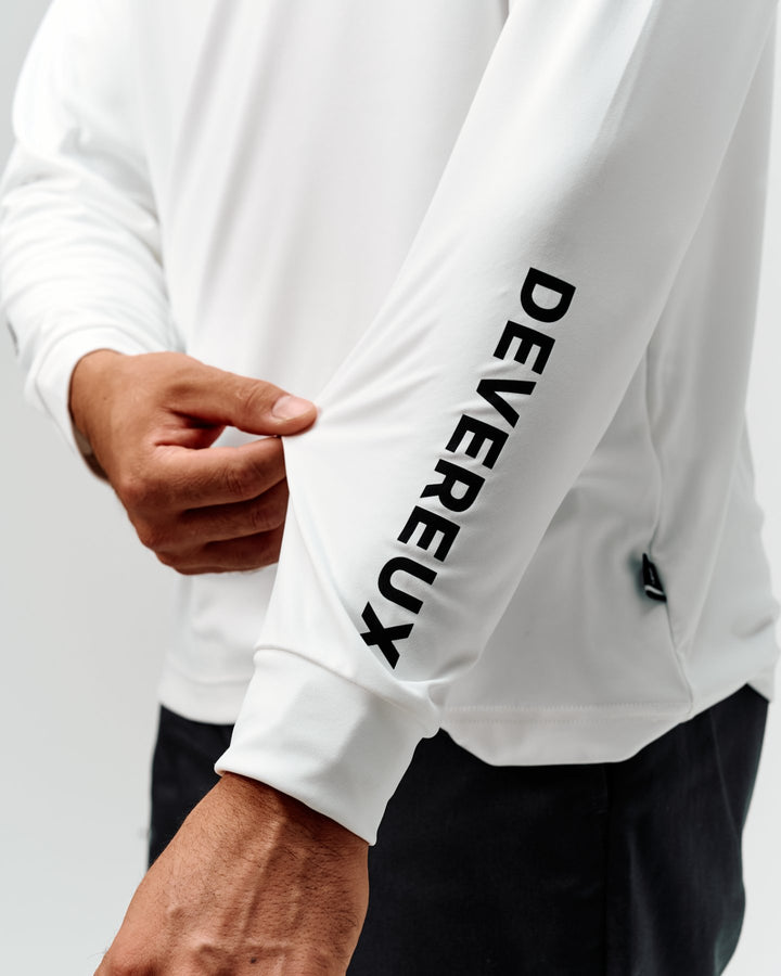 DVG STANDARD LS MOCK TEE 075764003-WHITE