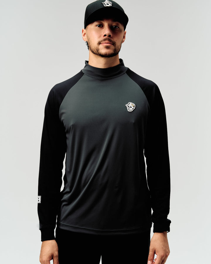 DVG STANDARD LS MOCK TEE 075764003-GRAPHITE