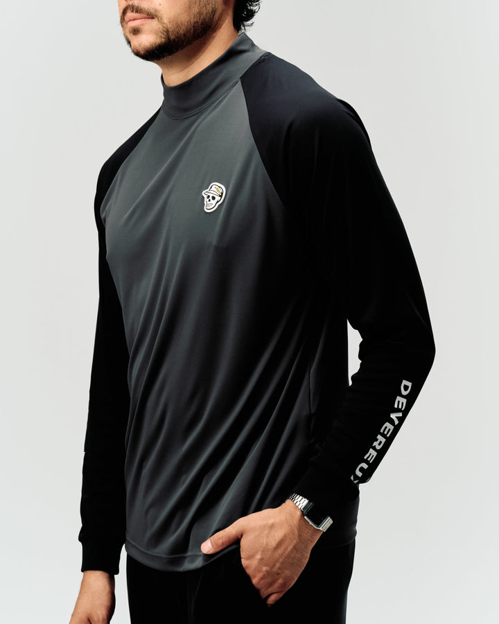 DVG STANDARD LS MOCK TEE 075764003-GRAPHITE