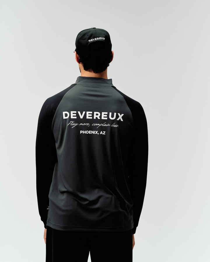 DVG STANDARD LS MOCK TEE 075764003-GRAPHITE