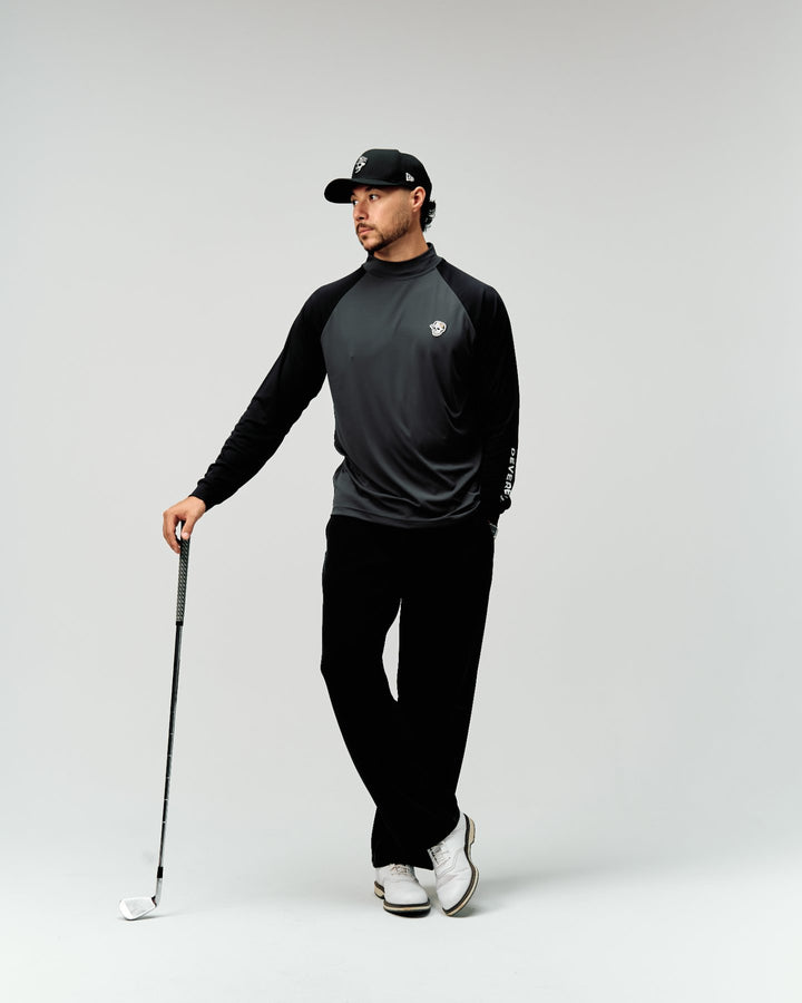 DVG STANDARD LS MOCK TEE 075764003-GRAPHITE