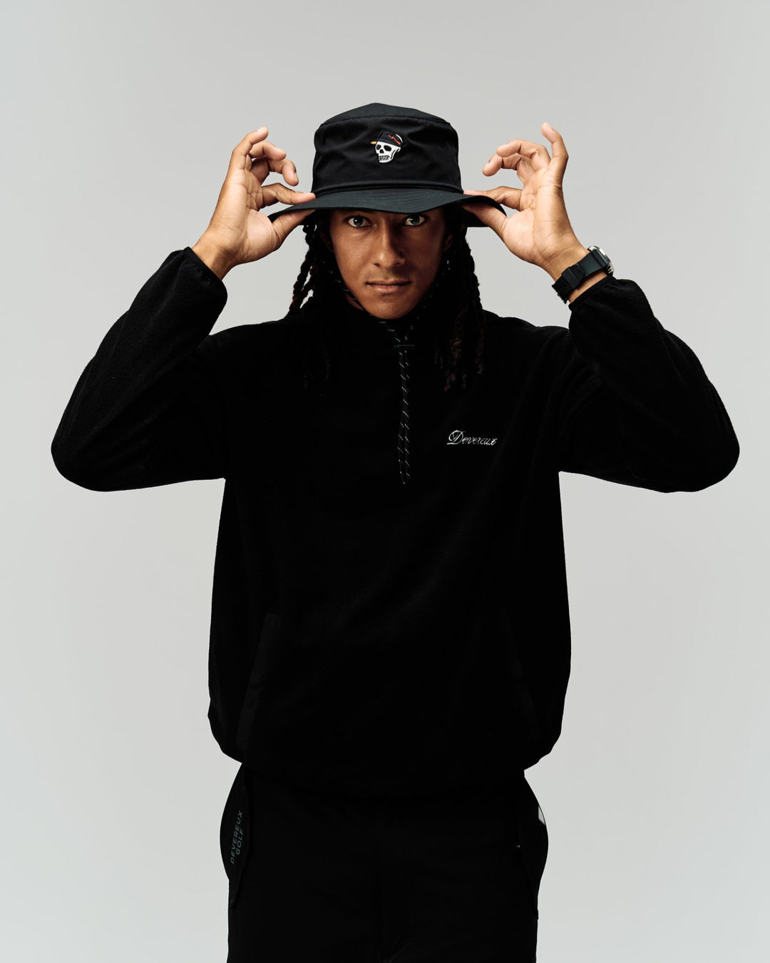 DVG WEATHER CLOTH BUCKET HAT 075764821-BLACK