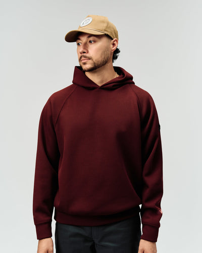 DVG KNIT HOODIE 075764703-BURGUNDY