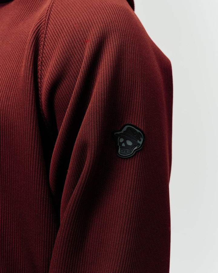 DVG KNIT HOODIE 075764703-BURGUNDY