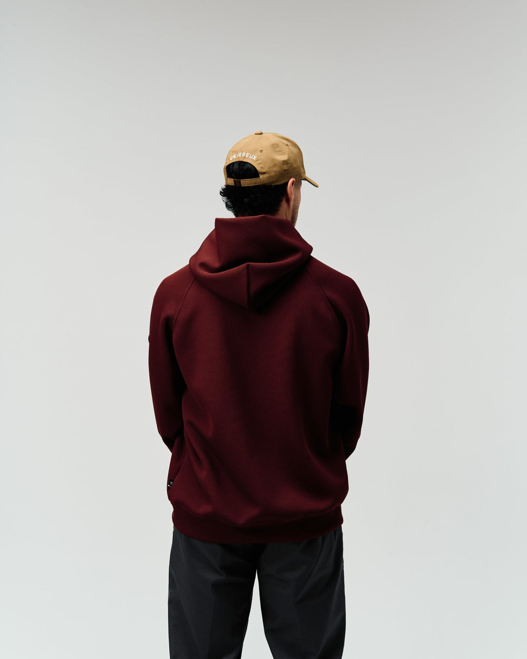 DVG KNIT HOODIE 075764703-BURGUNDY