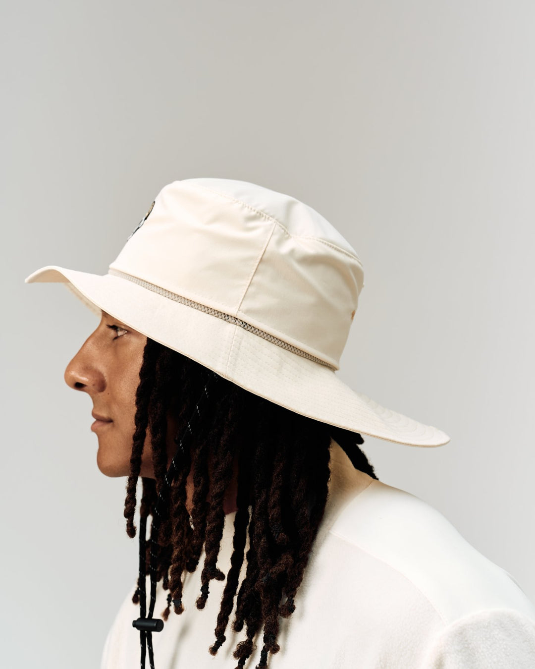 DVG WEATHER CLOTH BUCKET HAT 075764821-ECRU