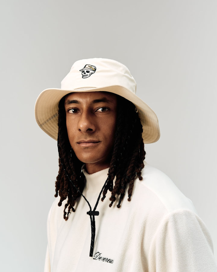 DVG WEATHER CLOTH BUCKET HAT 075764821-ECRU