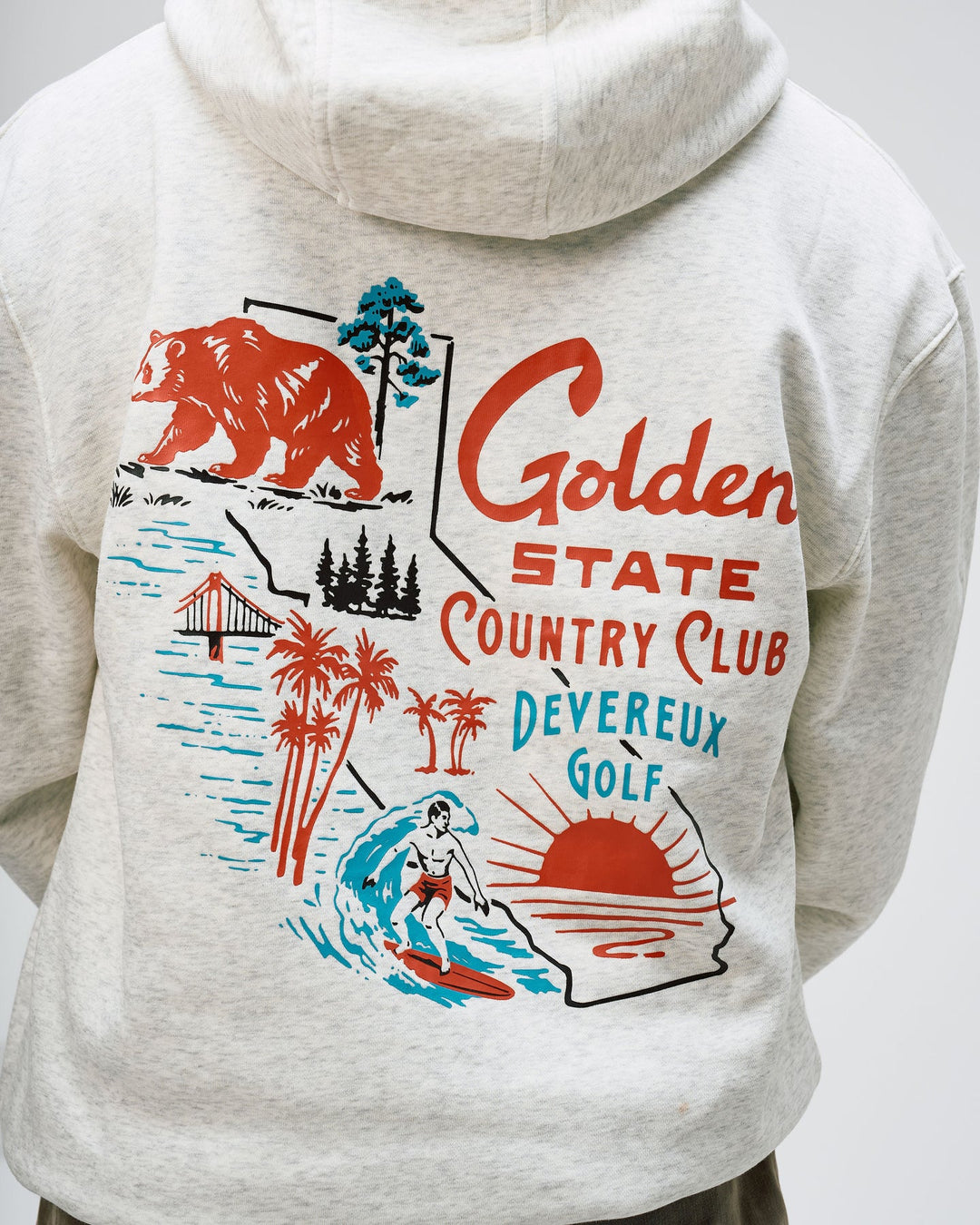 Golden State CC Hoodie 075364014-WHITE HEATHER