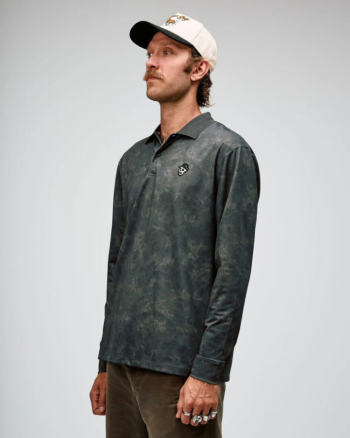 Tree Camo LS Polo 075364013-CAMO