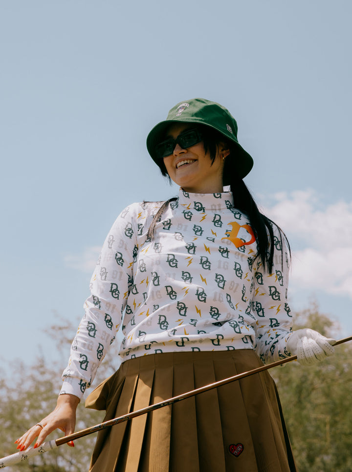 WOMEN Monogram デルタハイネック 763474073-WHITE