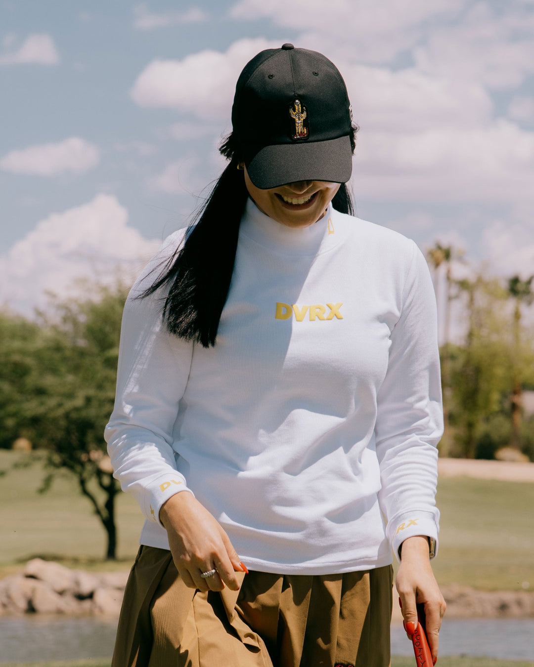 WOMEN Highly Addictive Mock Neck L/S 763474085-WHITE