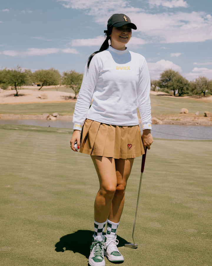 WOMEN Highly Addictive Mock Neck L/S 763474085-WHITE