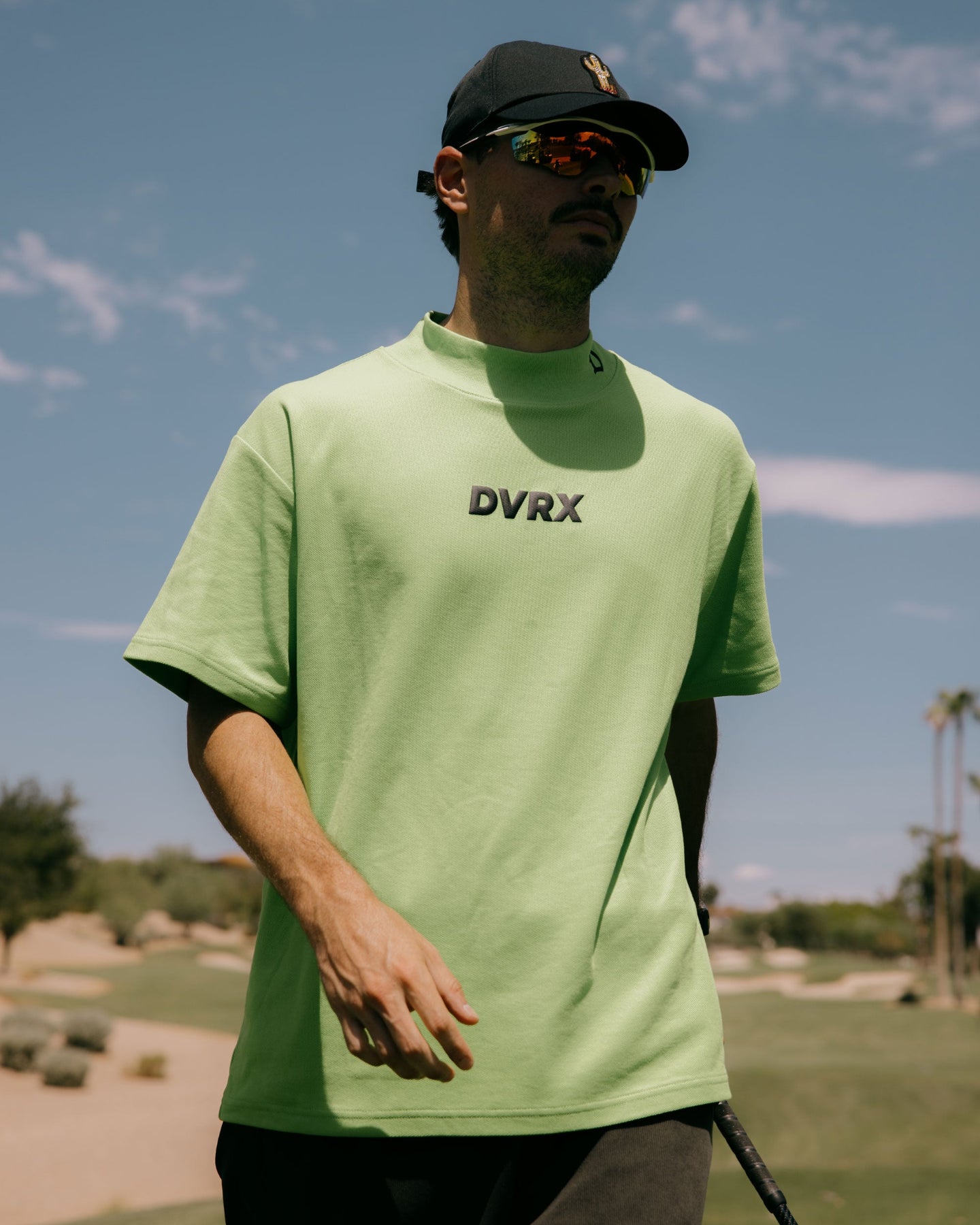 Classic Mock Neck Tee 763472025-F/GREEN