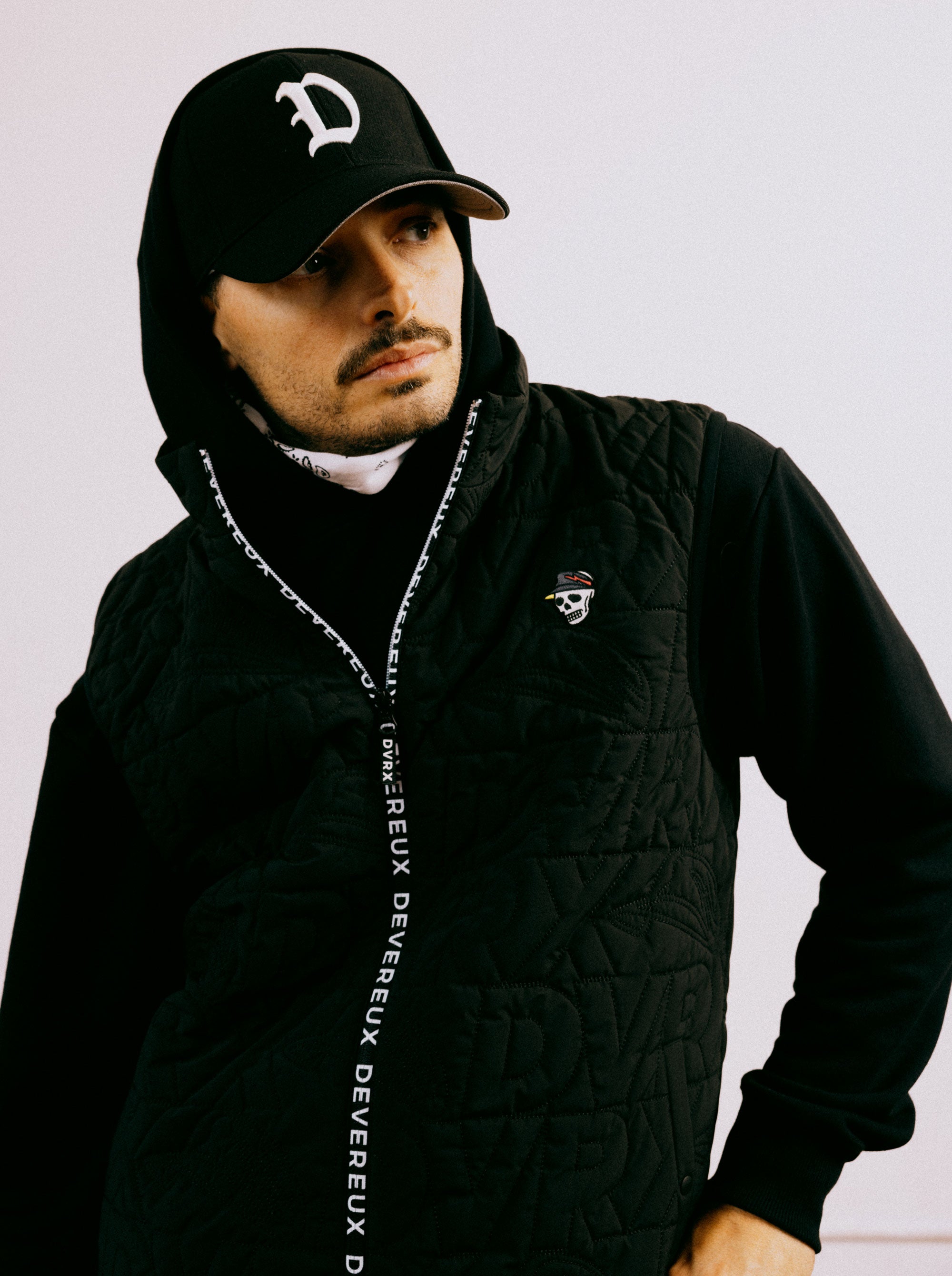 DVRX中綿キルトFull Zip Vest 763474104-BLACK