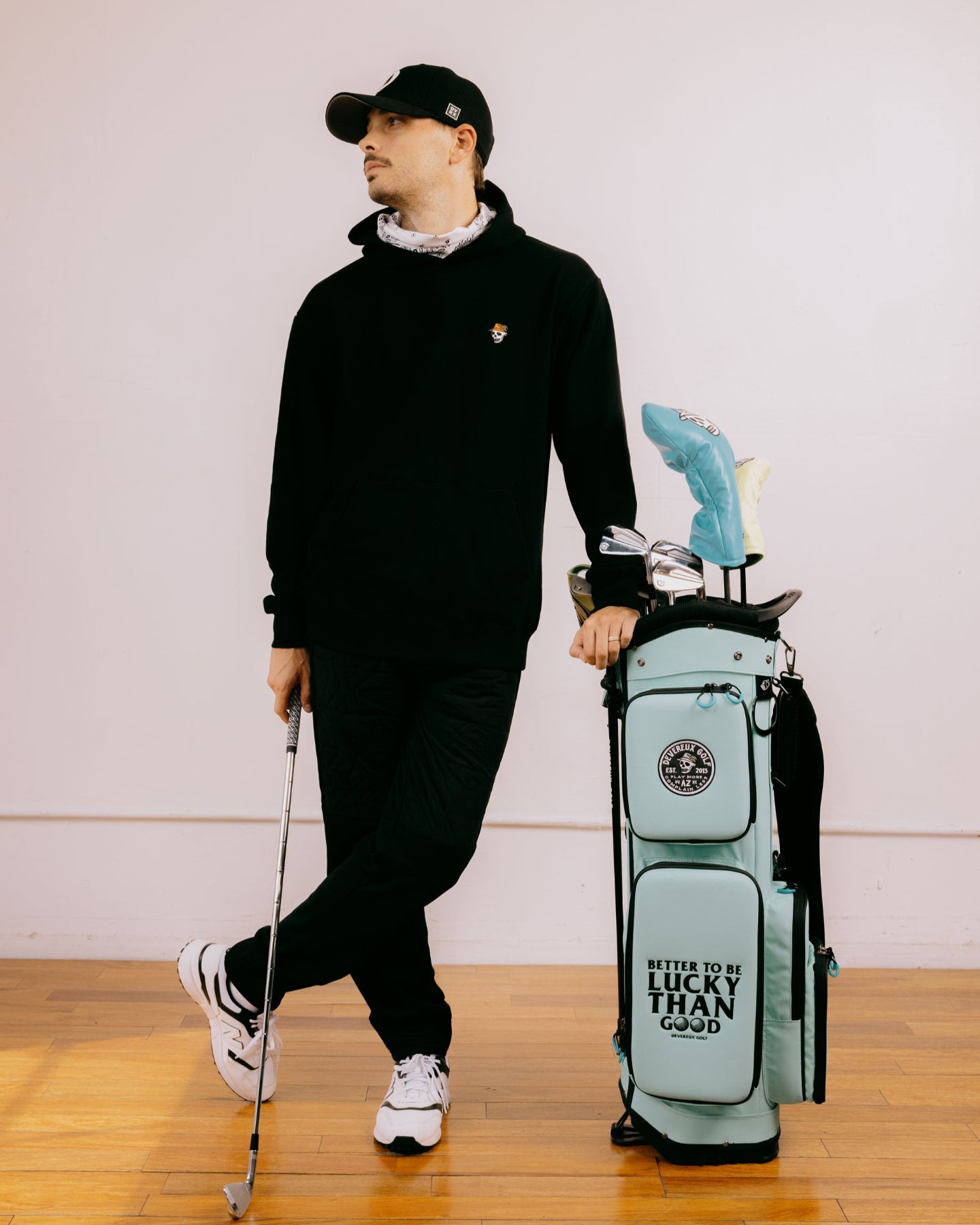 Deep Side Pocket Caddie Bag/ディープサイドポケットキャディーバッグ 763474846-AQUA