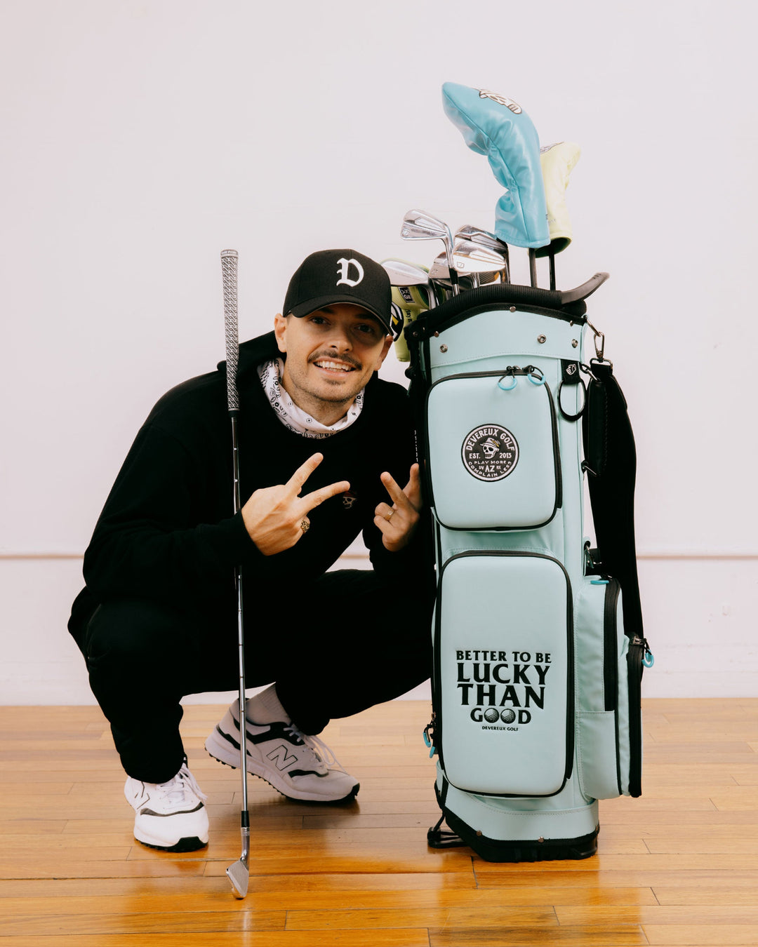 Deep Side Pocket Caddie Bag/ディープサイドポケットキャディーバッグ 763474846-AQUA