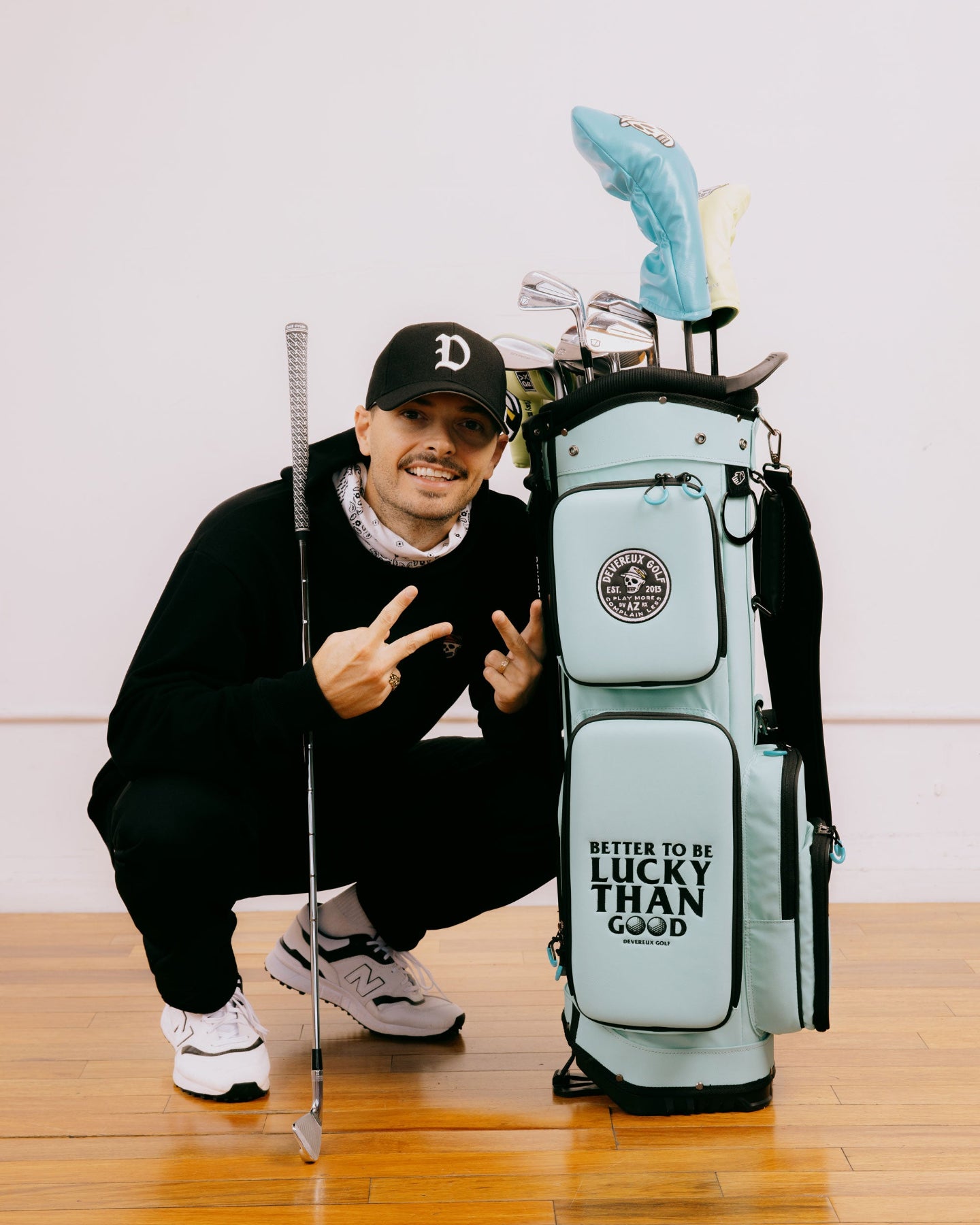 Deep Side Pocket Caddie Bag/ディープサイドポケットキャディーバッグ 763474846-AQUA