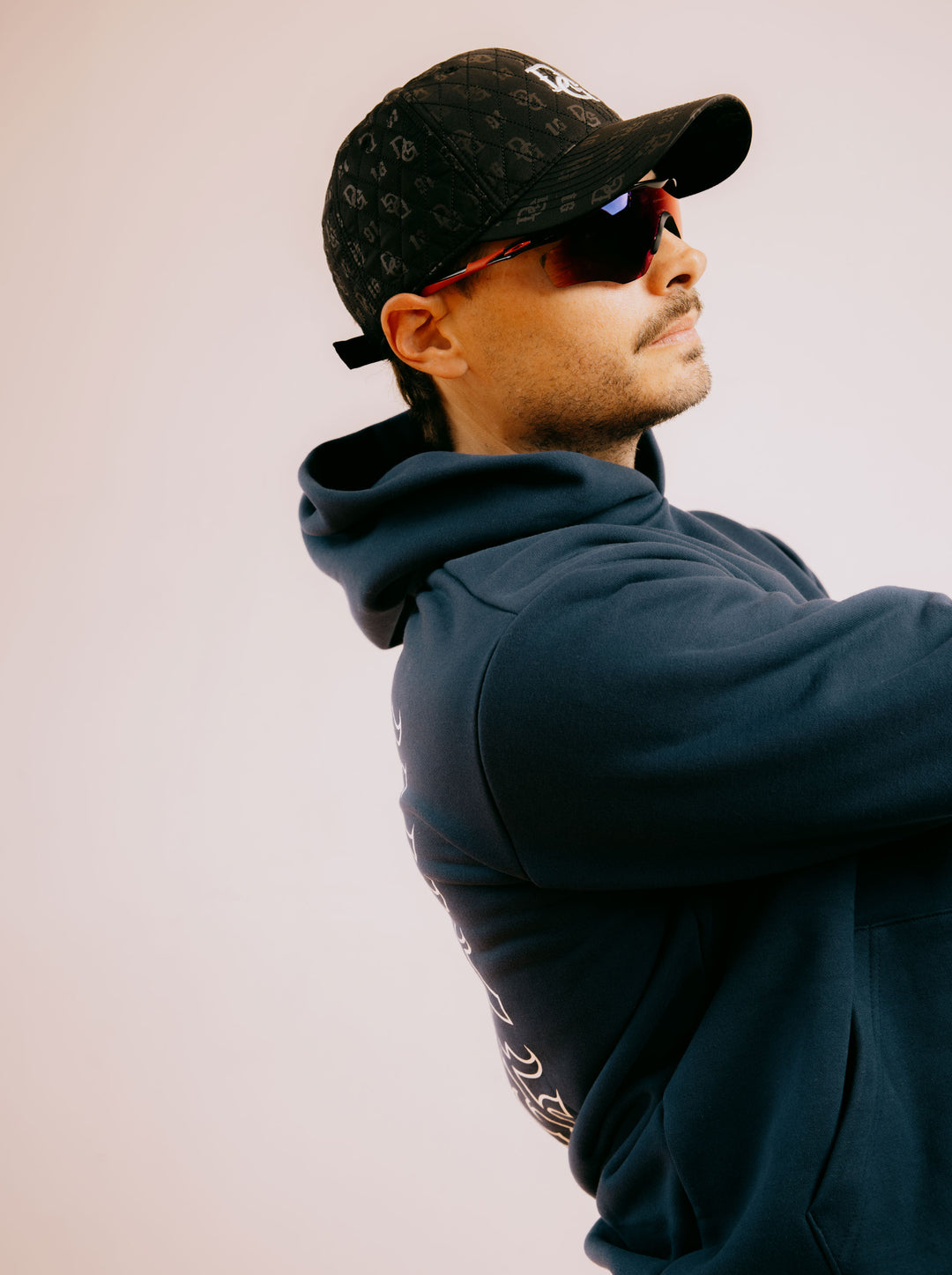 Icon SkullパッチHoodie 763474018-D/BLUE