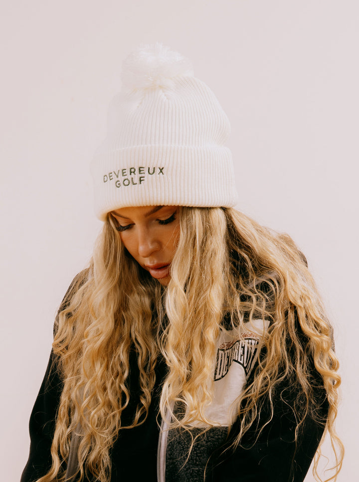 WOMEN Devereux Bonbon Loose Knit ビーニー 763474803-WHITE