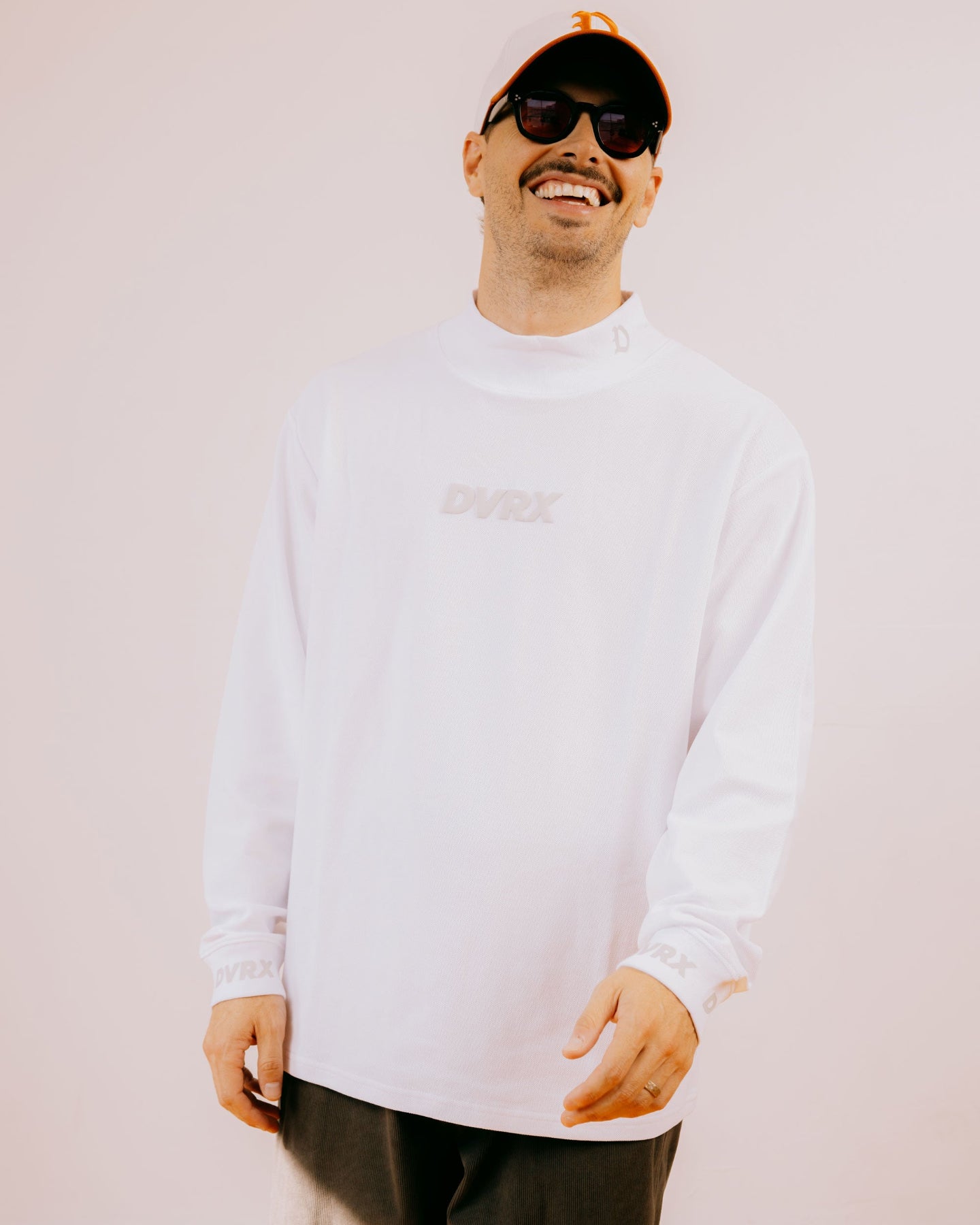 No Luck Needed Mock Neck L/S 763474016-WHITE