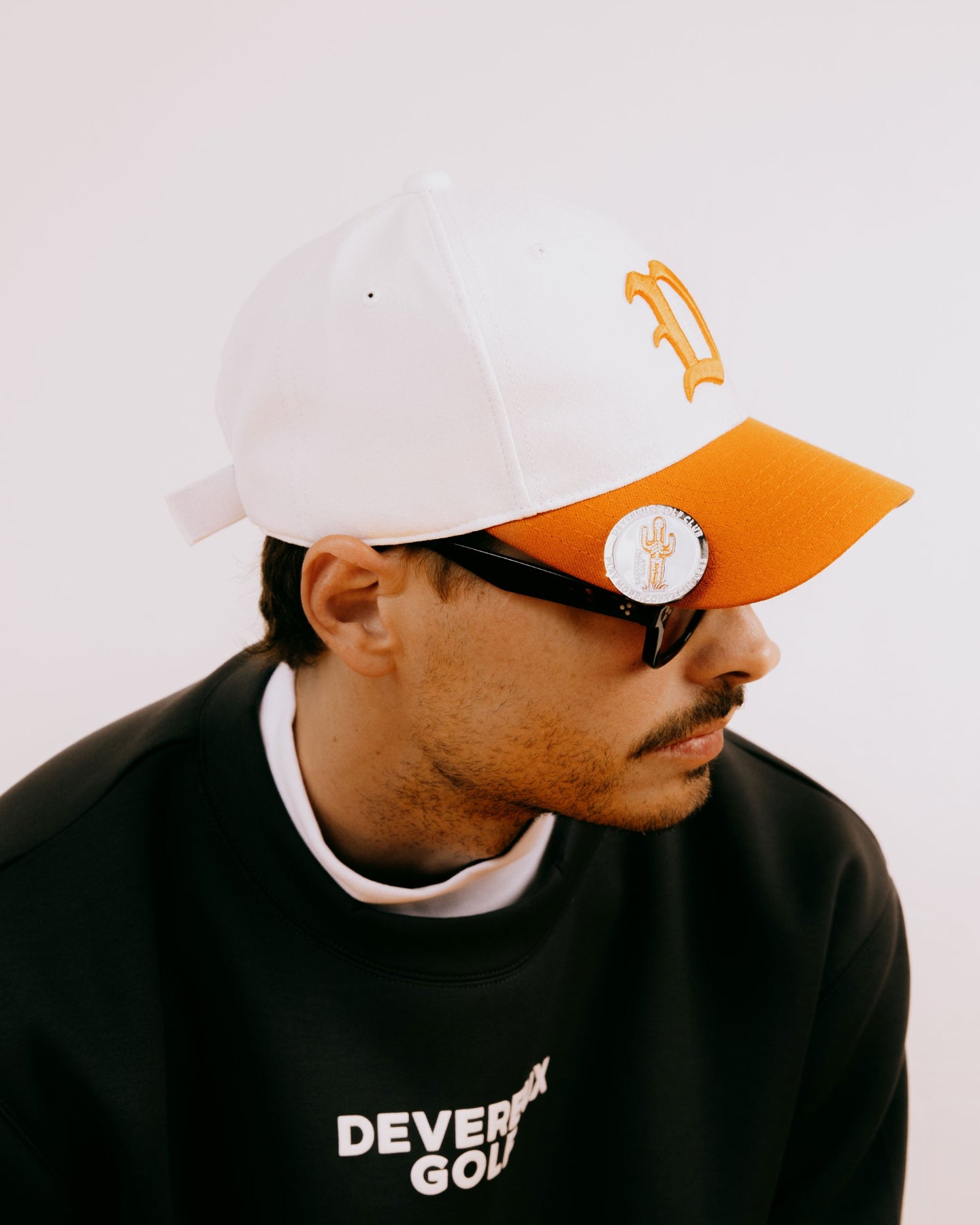 DVRX D Logo Cap 763474813-WHITE/ORANGE