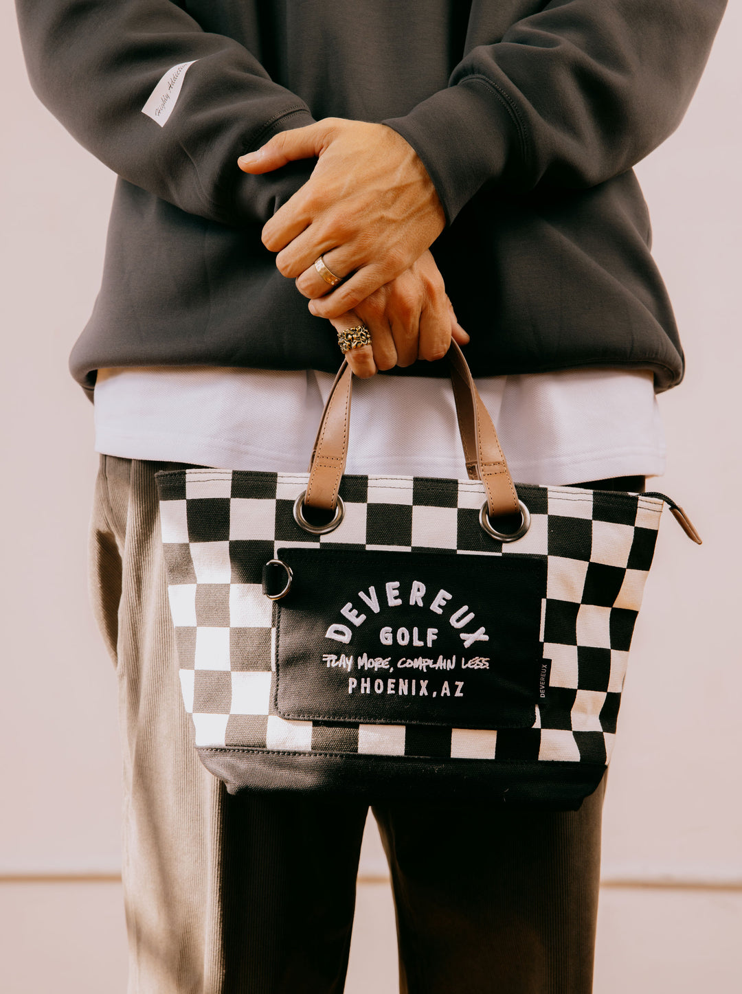 checker cart bag 075754835-WHITE