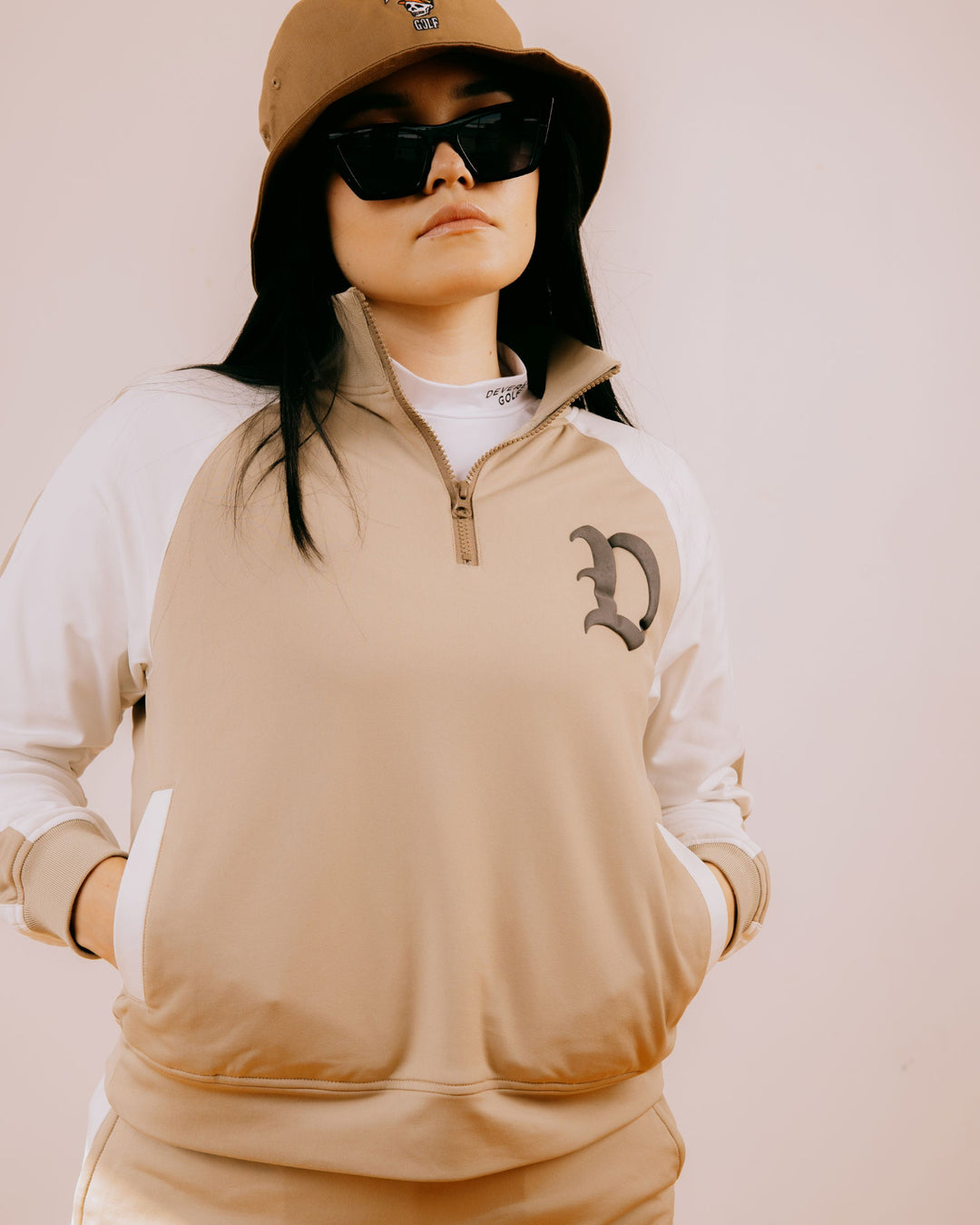 WOMEN Highly Addictive 37.5 Half Zip JK 763474170-SAND