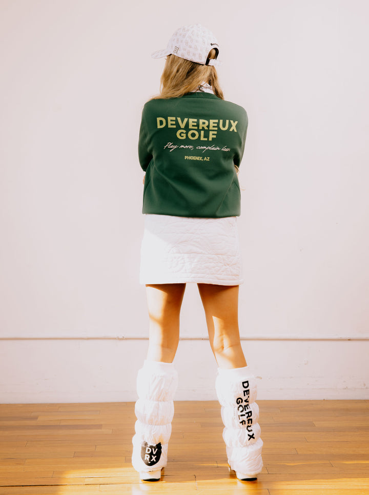 WOMEN 18G Essential DVRX Knit Crew 763474770-GREEN