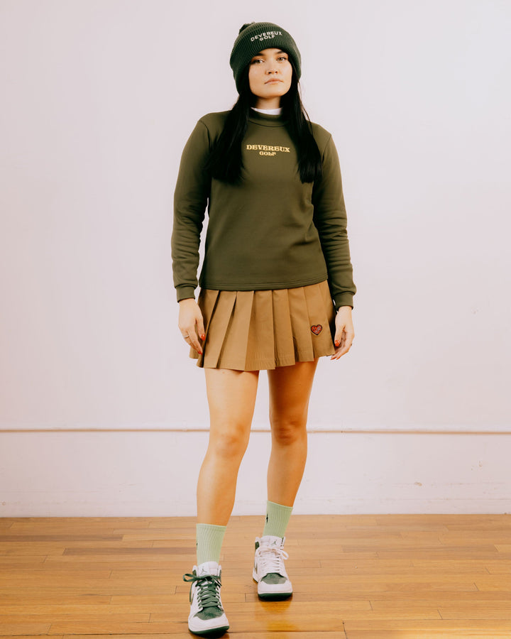 WOMEN DVRX Heart Pleated SK 763474477-CAMEL