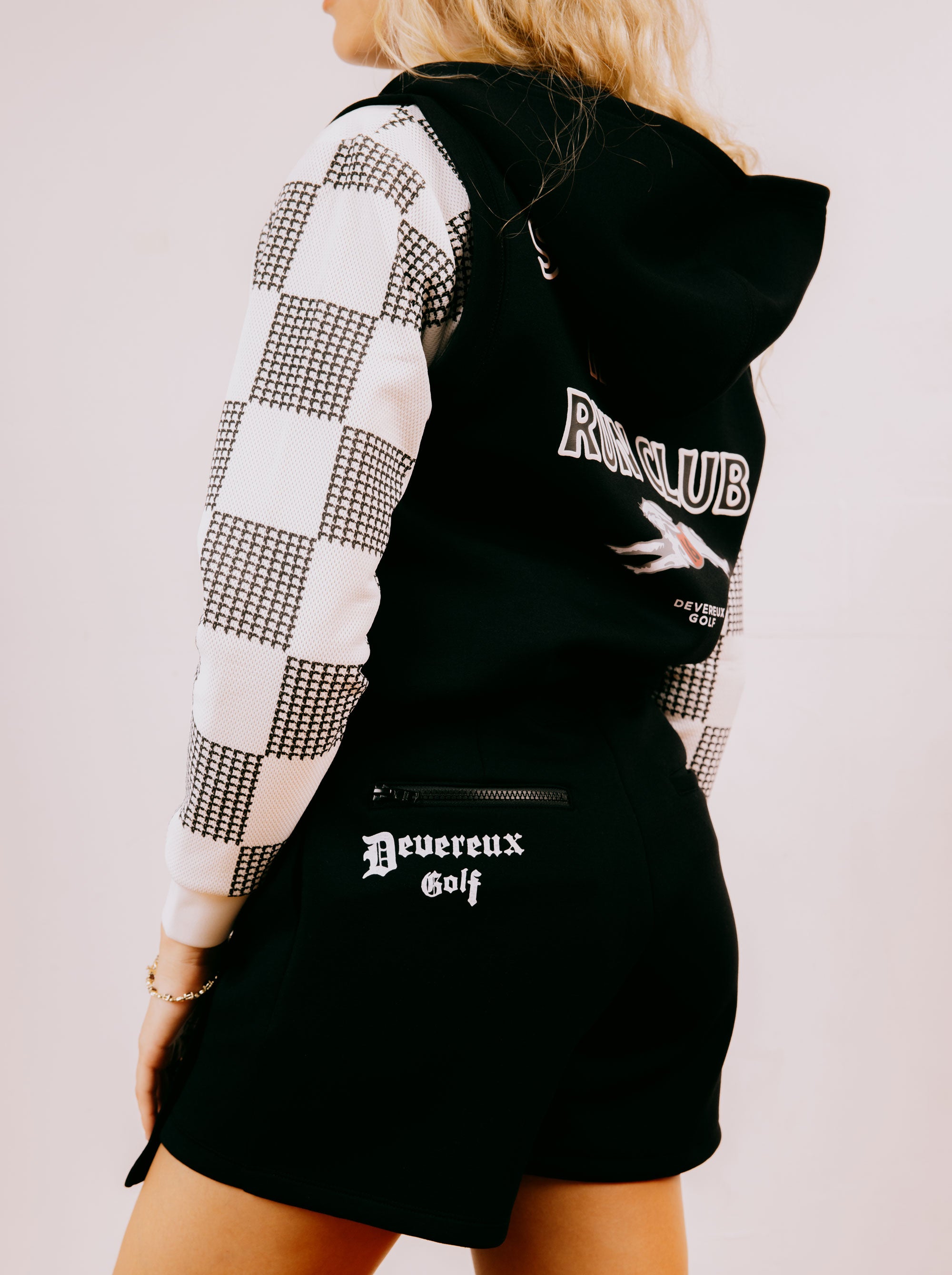 16 Run Clubモノフィラ Hoodie Vest 763474081-BLACK