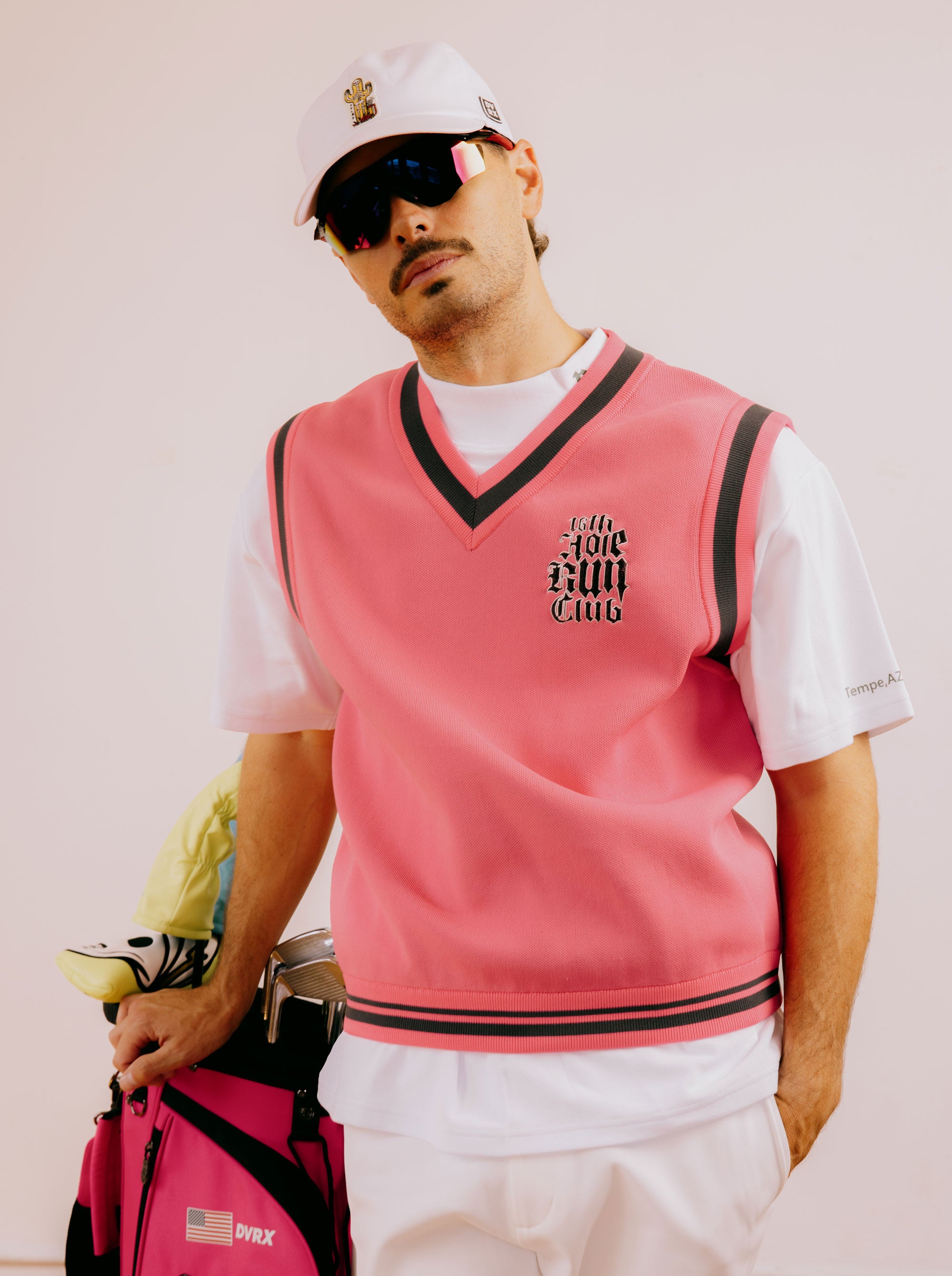 16 Run Club Knit Vest 763474703-PINK