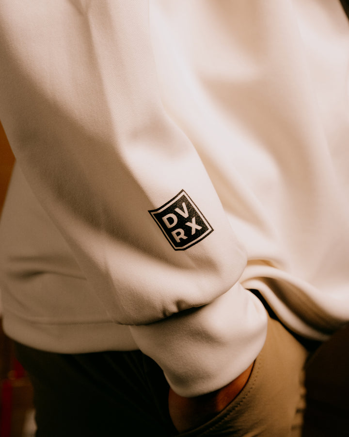 Stinger fitted リブモック ロングスリーブ 075754012-WHITE