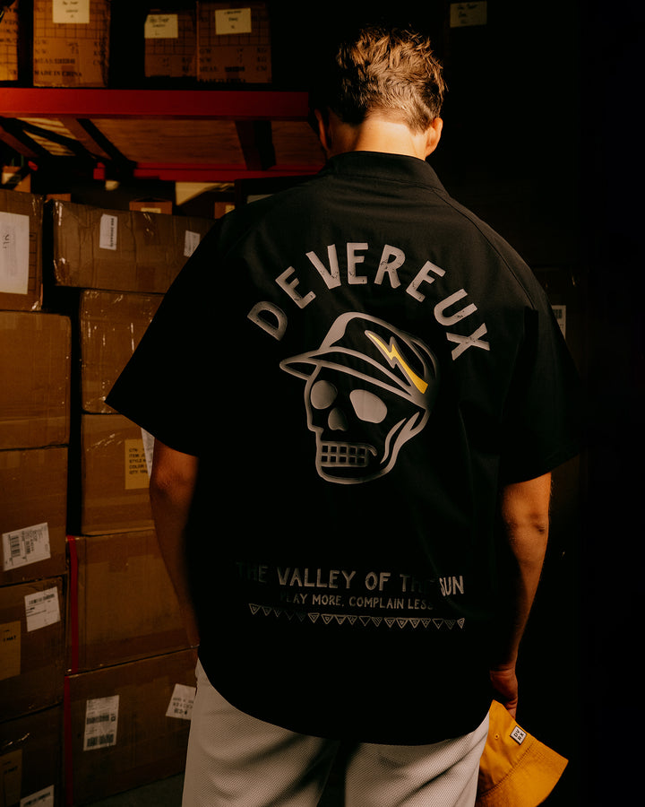 フリーモーション 半袖 プルオーバー 075754001-BLACK