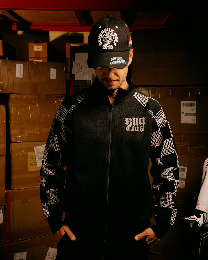 Back9Run club フルジップジャケット 075754102-BLACK