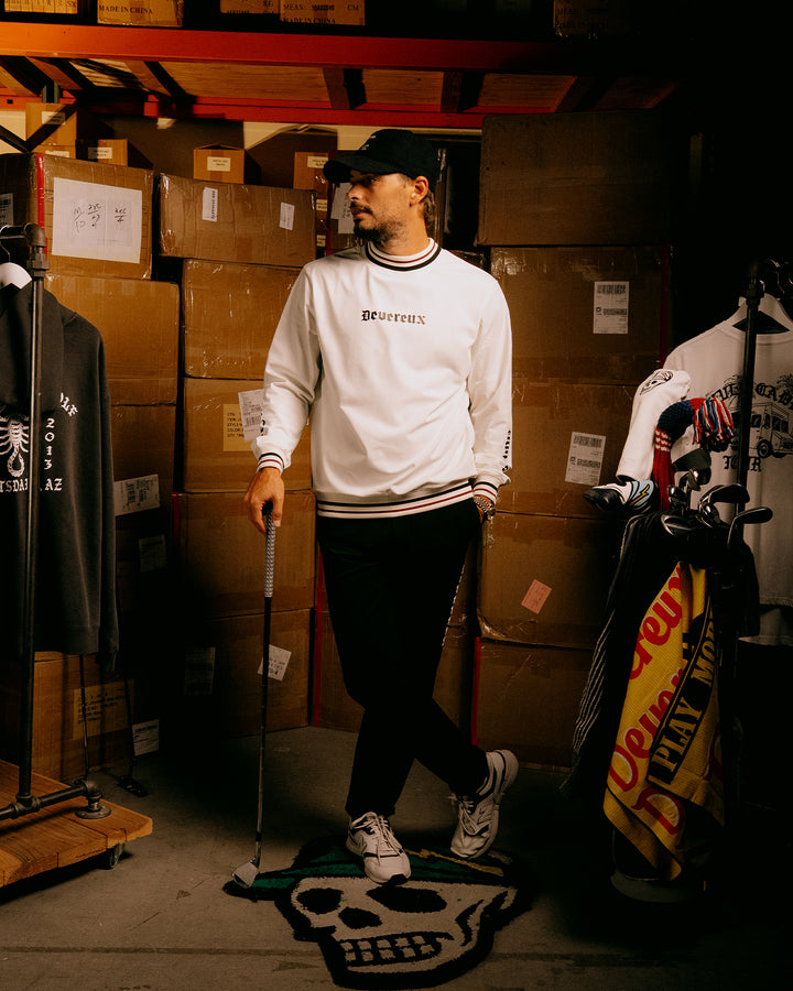 16Runclub ストライプリブモック 075754007-WHITE