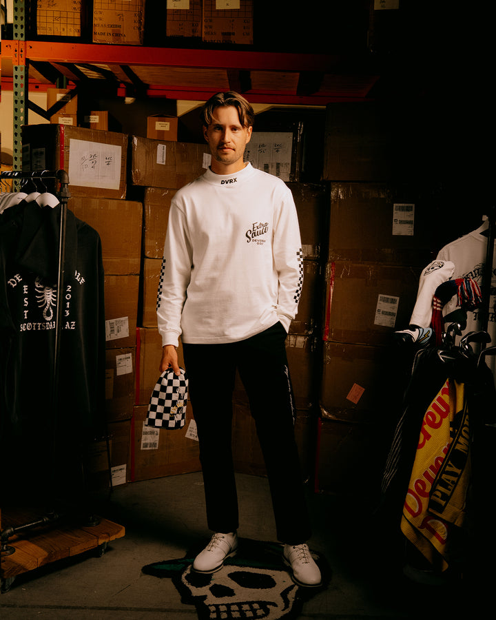 VALLEY コットンモック ロングスリーブ 075754004-WHITE