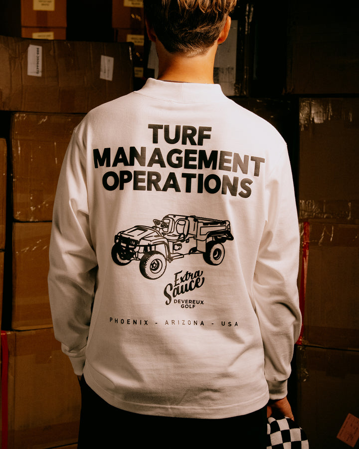 VALLEY コットンモック ロングスリーブ 075754004-WHITE